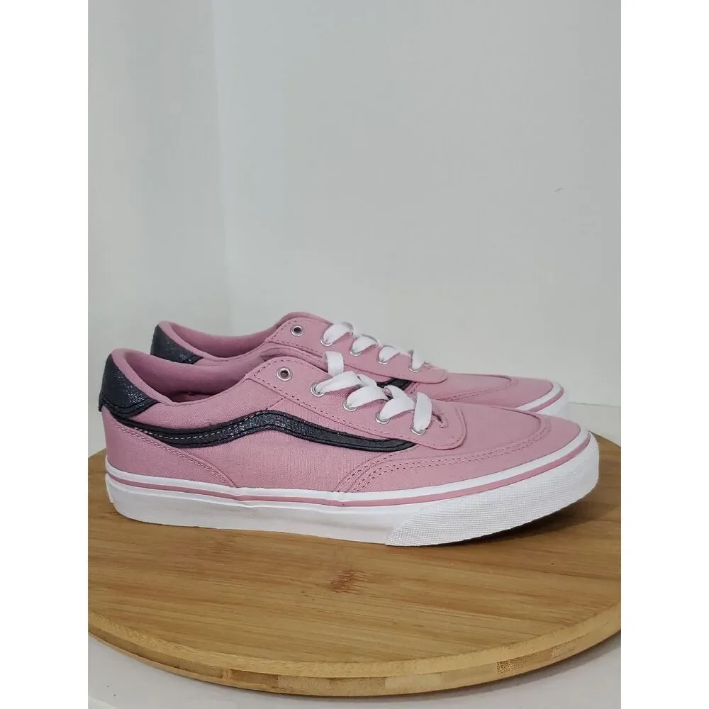 Vans Brooklyn Lifestyle Kid's Sneakers Shimmer Pink Size 6 Big Kid NIB